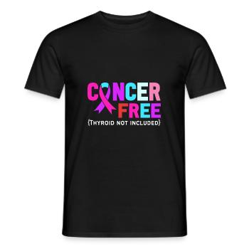 Schilddrüsenkrebs Krebs Schilddrüse - Männer T-Shirt - Schwarz - Vorne - AI Model Male 178 light (178cm)