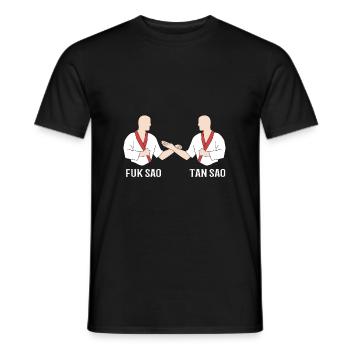 Wing Chun - Men's T-Shirt - black - Front - AI Model Male 178 light (178cm)