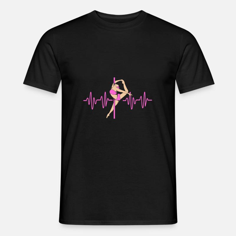 Pole Dance - Männer T-Shirt - Schwarz