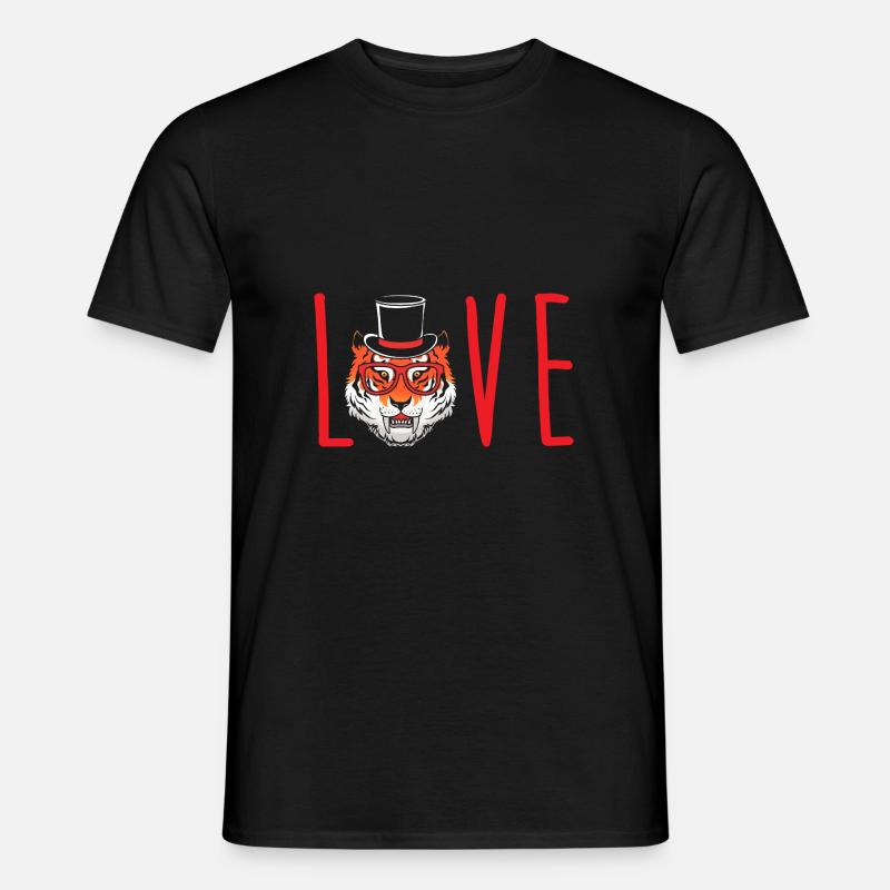 Säbelzahntiger - Männer T-Shirt - Schwarz