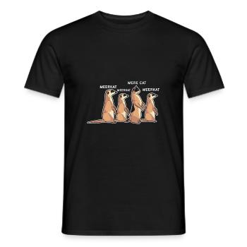 Suricate - T-shirt homme - noir - Devant - AI Model Male 178 light (178cm)