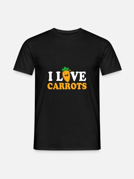 Carrot Vegetables - Men's T-Shirt - black