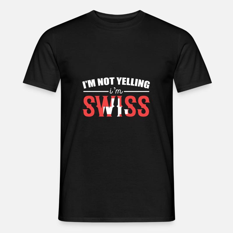 Schweiz Schweizer Schweizerdeutsch - Männer T-Shirt - Schwarz