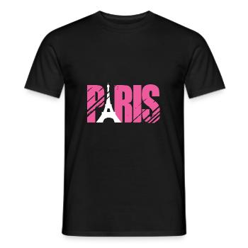 Frankreich - Männer T-Shirt - Schwarz - Vorne - AI Model Male 178 light (178cm)