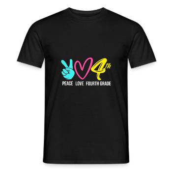 4e année - T-shirt homme - noir - Devant - AI Model Male 178 light (178cm)