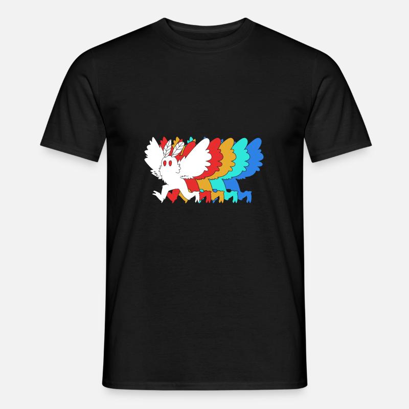 Mottenmann - Männer T-Shirt - Schwarz
