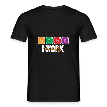 Periodic table - Men's T-Shirt - black - Front - AI Model Male 178 light (178cm)
