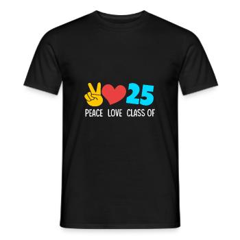 Class of 2025 Abitur Abiturient Abitur 2025 - Men's T-Shirt - black - Front - AI Model Male 178 light (178cm)