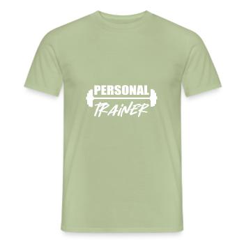 Fitness Fitness Trainer Gym - Men's T-Shirt - sage - Front - AI Model Male 178 light (178cm)