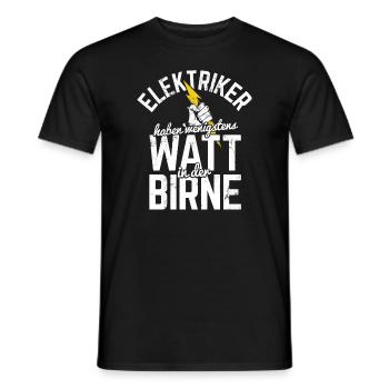 Strom Elektriker Handwerker - Männer T-Shirt - Schwarz - Vorne - AI Model Male 178 light (178cm)