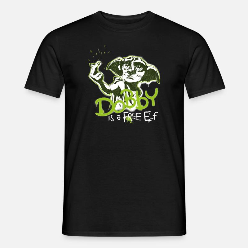 Harry Potter Dobby Ist Ein Freier Elf - Männer T-Shirt - Schwarz