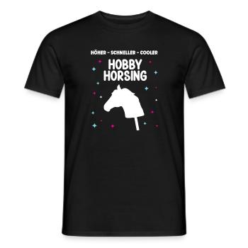 Hobby Horse Steckenpferde Reiter Hobby Horsing - Männer T-Shirt - Schwarz - Vorne - AI Model Male 178 light (178cm)