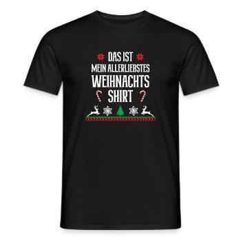Weihnachten Weihnachtsshirt Weihnachtsoutfit XMAS - Männer T-Shirt - Schwarz - Vorne - AI Model Male 178 light (178cm)