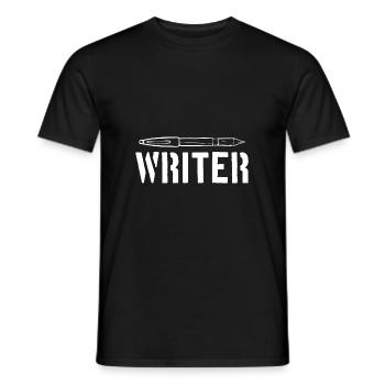 Auteur - T-shirt homme - noir - Devant - AI Model Male 178 light (178cm)