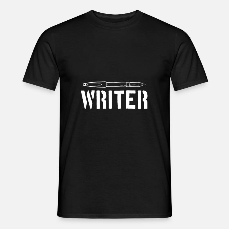 Autor - Männer T-Shirt - Schwarz