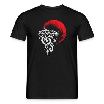 Viking Wolf Fenrir - Mythologie nordique - T-shirt homme - noir - Devant - AI Model Male 178 light (178cm)