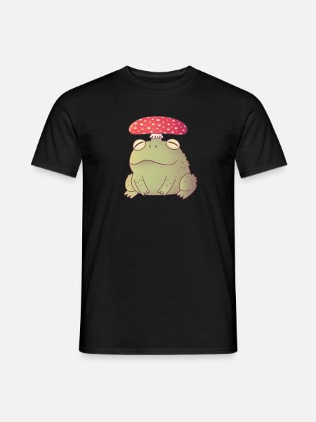 Cute Toadstool Toad Doodle - Men's T-Shirt - black