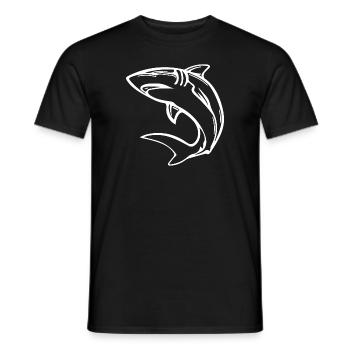 Eleganter Hochseehai - Männer T-Shirt - Schwarz - Vorne - AI Model Male 178 light (178cm)