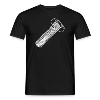 Werkstattschrauber Schraube Ersatzteil - Männer T-Shirt - Schwarz - Vorne - AI Model Male 178 light (178cm)