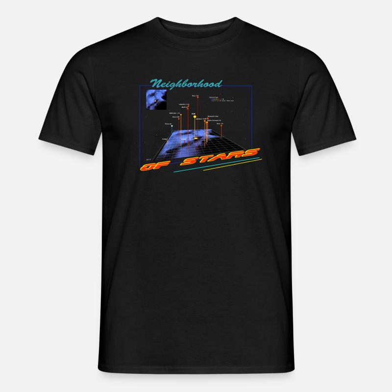 kosmische nachbarschaft - Männer T-Shirt - Schwarz