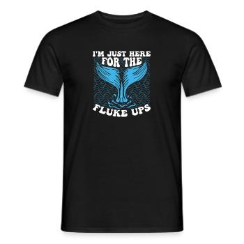 Whale Watching Fluke Ups Lustiges Meeressäugetier - Männer T-Shirt - Schwarz - Vorne - AI Model Male 178 light (178cm)