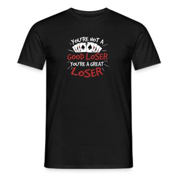 Lustiges Canasta-Kartenspiel Sarkasmus Canasta - Männer T-Shirt - Schwarz - Vorne - AI Model Male 178 light (178cm)