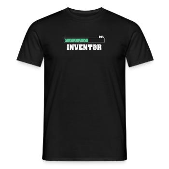 Future Inventor Funny Invention Lover Innovation - Men's T-Shirt - black - Front - AI Model Male 178 light (178cm)
