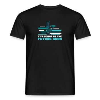 Génial Génie robotique Futur inventeur - T-shirt homme - noir - Devant - AI Model Male 178 light (178cm)