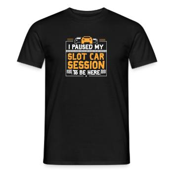 Slot Car Racing a ma session de slot car - T-shirt homme - noir - Devant - AI Model Male 178 light (178cm)