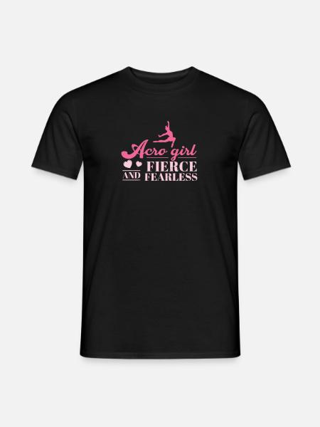Fantastisches Acro Girl Fierce And Fearless für - Männer T-Shirt - Schwarz