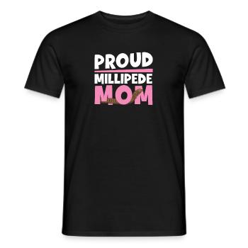 Fantastic centipede mother for a - Men's T-Shirt - black - Front - AI Model Male 178 light (178cm)