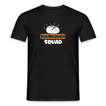 Sourdough Squad Lustiges Sauerteigbrotbacken für - Männer T-Shirt - Schwarz - Vorne - AI Model Male 178 light (178cm)