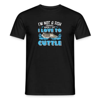 Funny that I'm not a fish when I say - Men's T-Shirt - black - Front - AI Model Male 178 light (178cm)