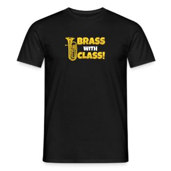 Euphoniumspieler Brass With Class Lustiger - Männer T-Shirt - Schwarz - Vorne - AI Model Male 178 light (178cm)