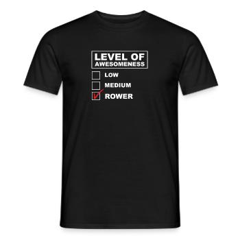 Lustiges Ruderteam auf höchstem Niveau Ein - Männer T-Shirt - Schwarz - Vorne - AI Model Male 178 light (178cm)