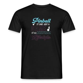 Pinball ist nicht nur ein Spiel Funny Flipper - Männer T-Shirt - Schwarz - Vorne - AI Model Male 178 light (178cm)