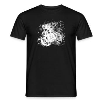 Motard avec casque Off-Road Riding Splash Style - T-shirt homme - noir - Devant - AI Model Male 178 light (178cm)