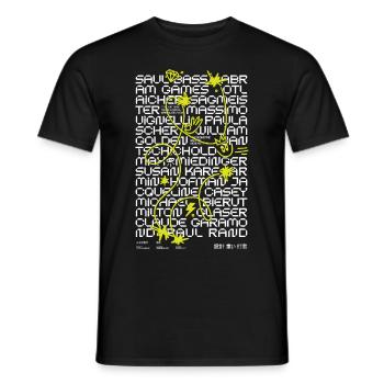 FEOS.OTF Dunkel - Männer T-Shirt - Schwarz - Vorne - AI Model Male 178 light (178cm)