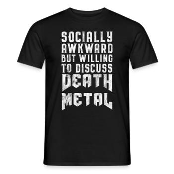 Death Metal Dicton Drôle - T-shirt homme - noir - Devant - AI Model Male 178 light (178cm)