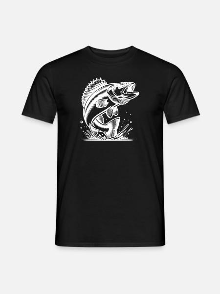 Elegant Jumping Zander Predator - Men's T-Shirt - black