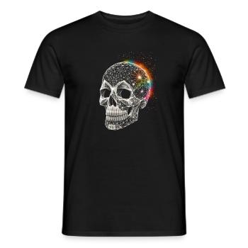 Totenkopf - Männer T-Shirt - Schwarz - Vorne - AI Model Male 178 light (178cm)