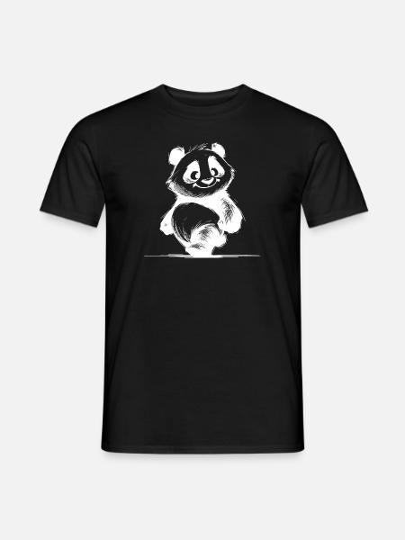 Panda Kids Bambino Orsetto di Peluche - T-shirt uomo - nero