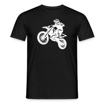 Enduro Hobby Motorsport Machine tout-terrain en saut - T-shirt homme - noir - Devant - AI Model Male 178 light (178cm)