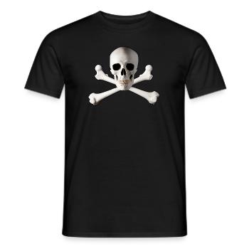 crane pirate - T-shirt homme - noir - Devant - AI Model Male 178 light (178cm)