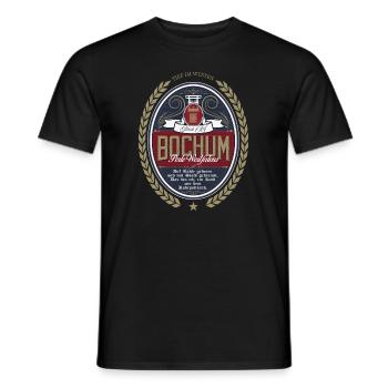 Bochum Shirt - Männer T-Shirt - Schwarz - Vorne - AI Model Male 178 light (178cm)
