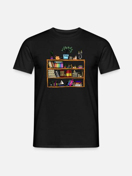 Bookcase - Men's T-Shirt - black