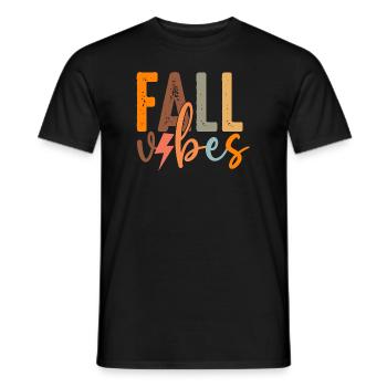Herbststimmung - Männer T-Shirt - Schwarz - Vorne - AI Model Male 178 light (178cm)