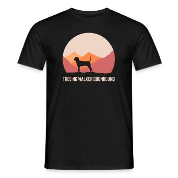 Treeing Walker Coonhound - Männer T-Shirt - Schwarz - Vorne - AI Model Male 178 light (178cm)