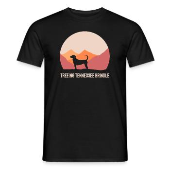 Treeing Tennessee Brindle - Männer T-Shirt - Schwarz - Vorne - AI Model Male 178 light (178cm)