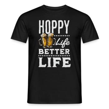 Bier trinken Sprüche beer Hopfen Spruch Brauen - Männer T-Shirt - Schwarz - Vorne - AI Model Male 178 light (178cm)
